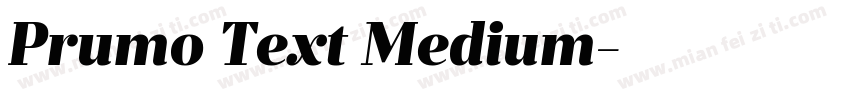 Prumo Text Medium字体转换